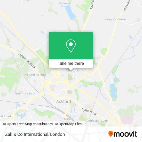 Zak & Co International map