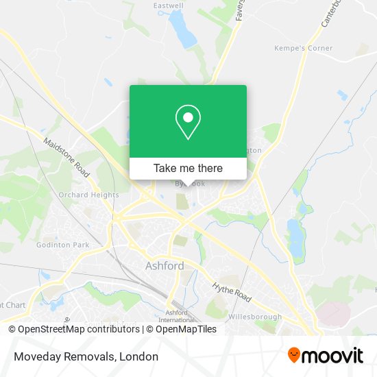 Moveday Removals map