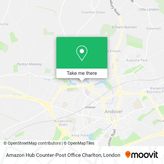 Amazon Hub Counter-Post Office Charlton map