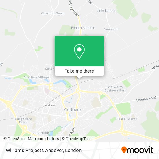 Williams Projects Andover map