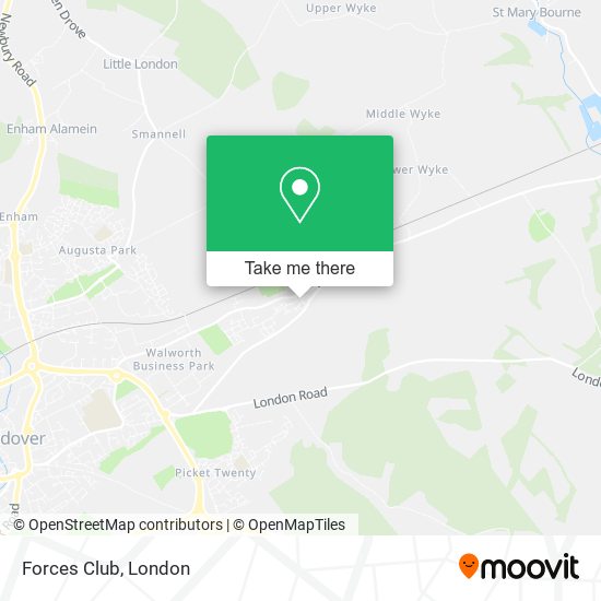Forces Club map