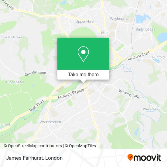James Fairhurst map