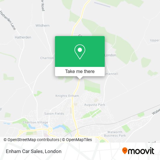 Enham Car Sales map