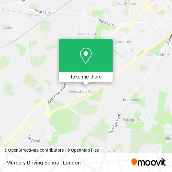 Mercury Driving School map