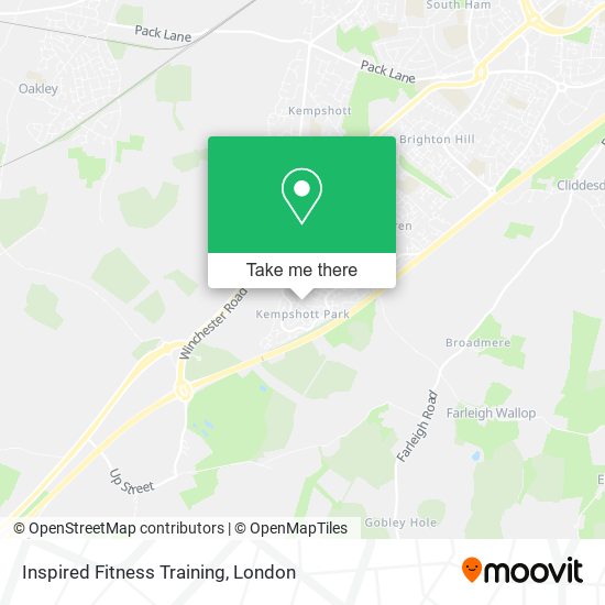 Inspired Fitness Training map