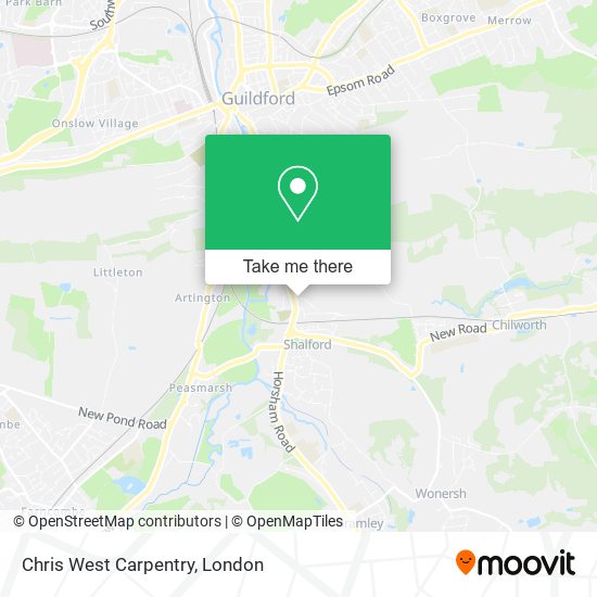 Chris West Carpentry map