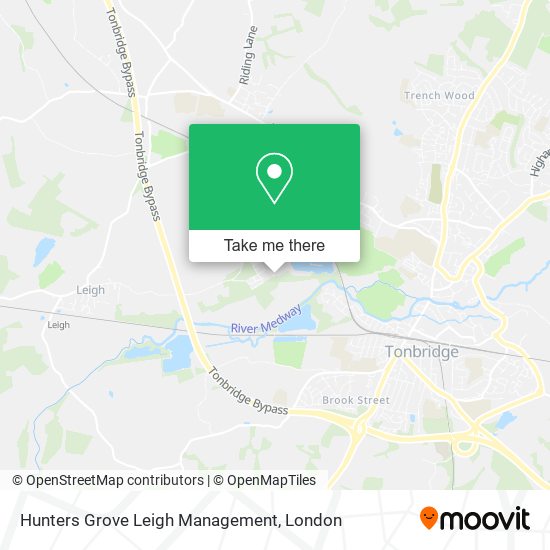 Hunters Grove Leigh Management map