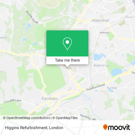 Higgins Refurbishment map
