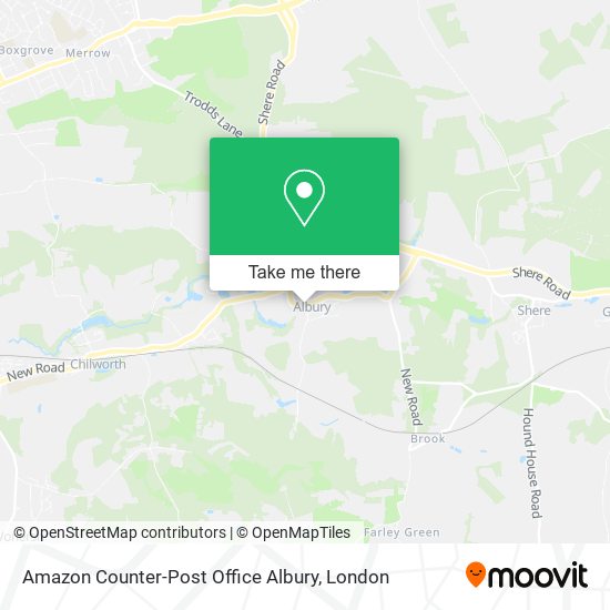 Amazon Counter-Post Office Albury map
