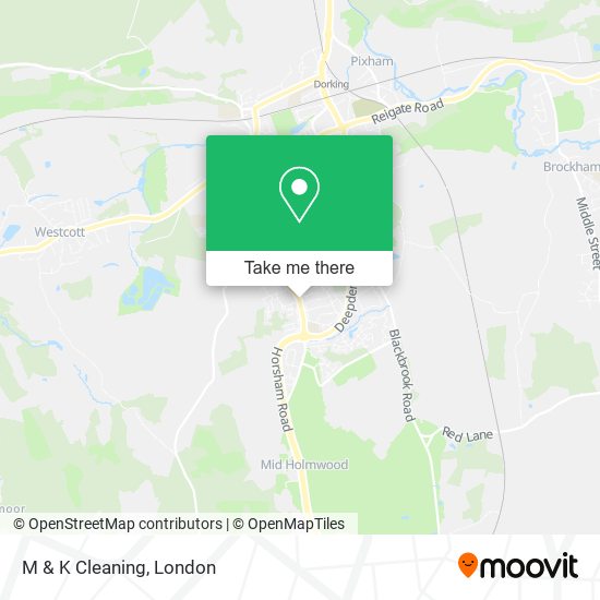 M & K Cleaning map