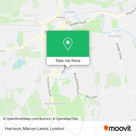 Harrison, Marvyn Lewis map