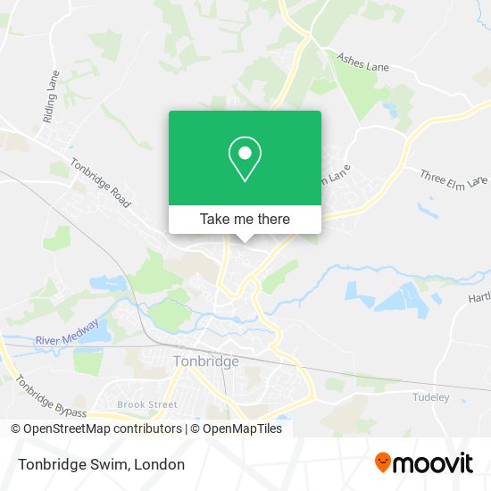 Tonbridge Swim map