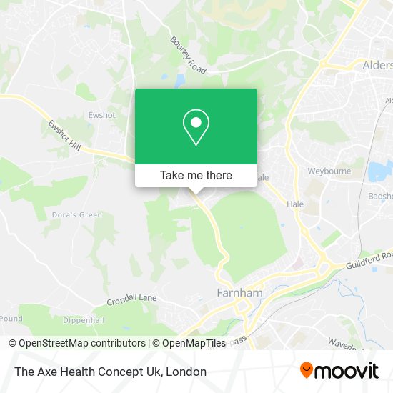 The Axe Health Concept Uk map