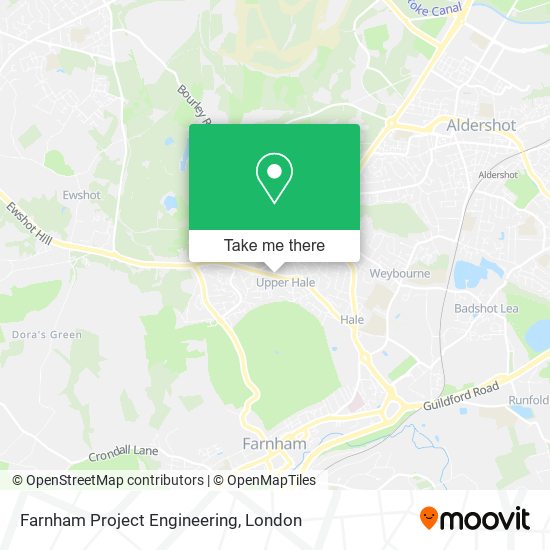 Farnham Project Engineering map