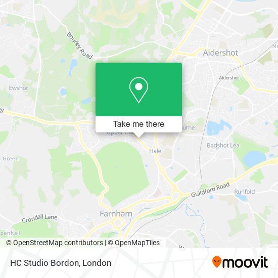 HC Studio Bordon map