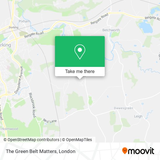 The Green Belt Matters map
