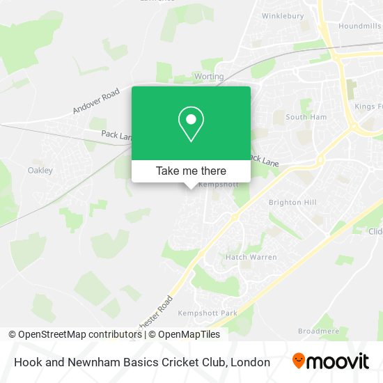 Hook and Newnham Basics Cricket Club map
