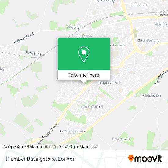 Plumber Basingstoke map