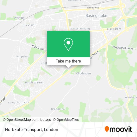 Norbkate Transport map