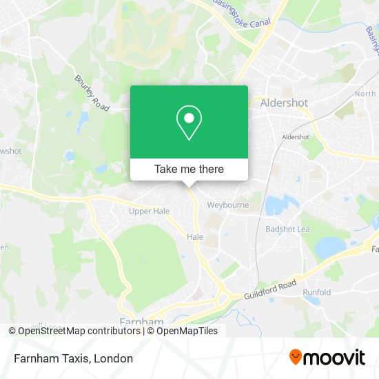 Farnham Taxis map