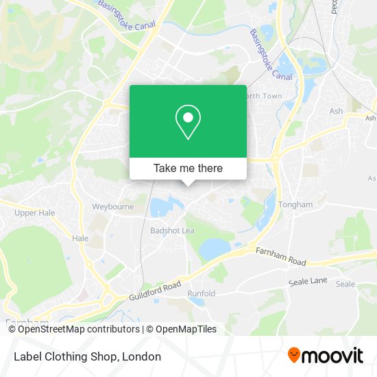 Label Clothing Shop map