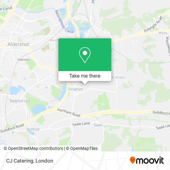 CJ Catering map