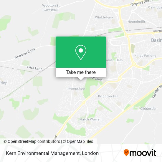 Kern Environmental Management map