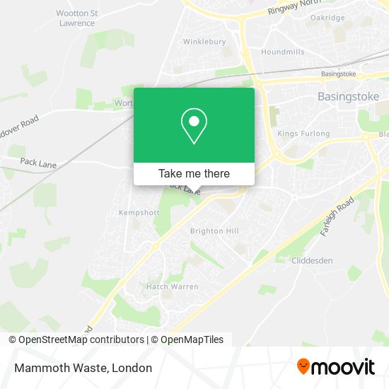 Mammoth Waste map