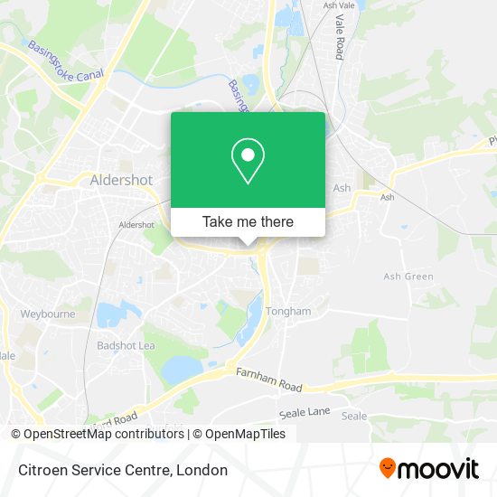 Citroen Service Centre map
