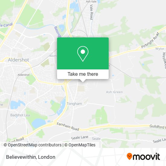 Believewithin map