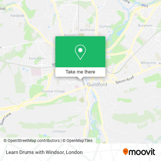 Learn Drums with Windsor map