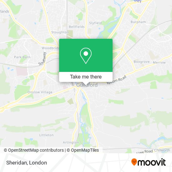 Sheridan map