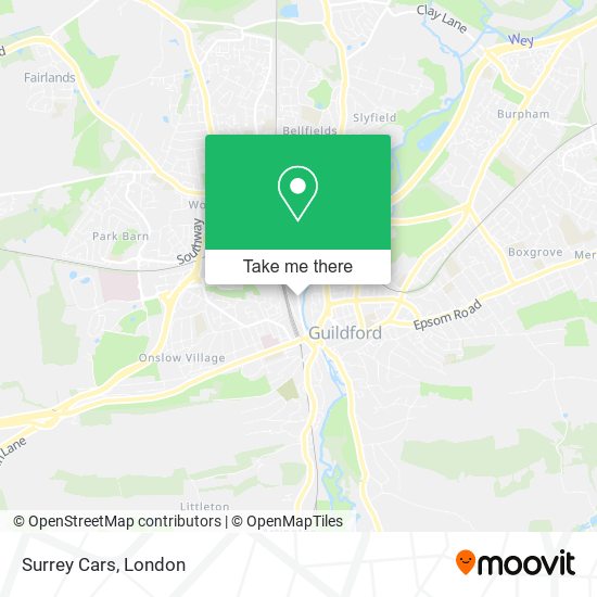 Surrey Cars map