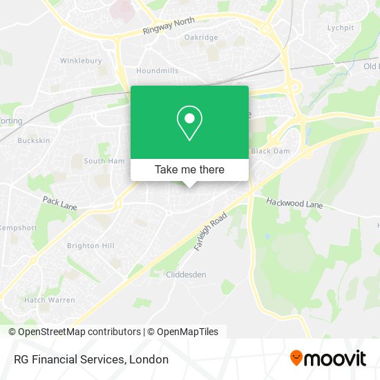 RG Financial Services map