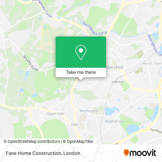 Fane Home Construction map