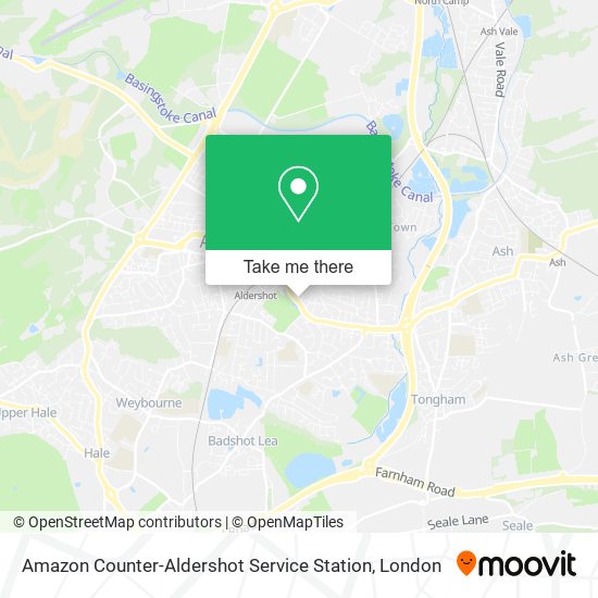 Amazon Counter-Aldershot Service Station map