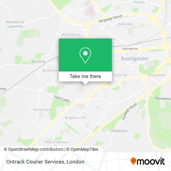 Ontrack Courier Services map