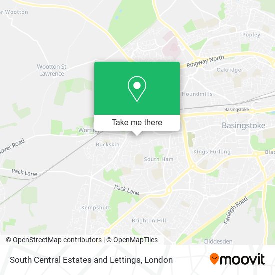 South Central Estates and Lettings map