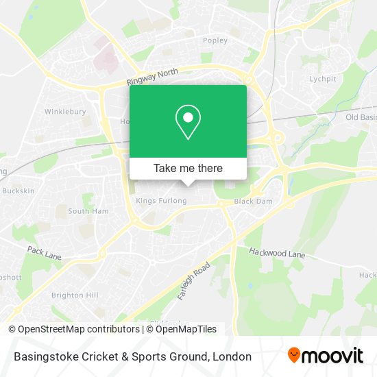 Basingstoke Cricket & Sports Ground map