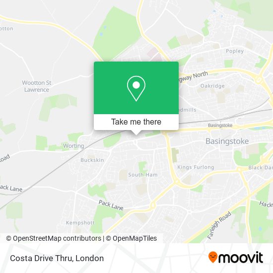 Costa Drive Thru map