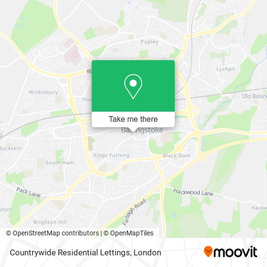 Countrywide Residential Lettings map