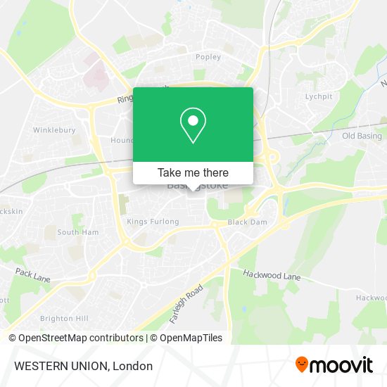 WESTERN UNION map