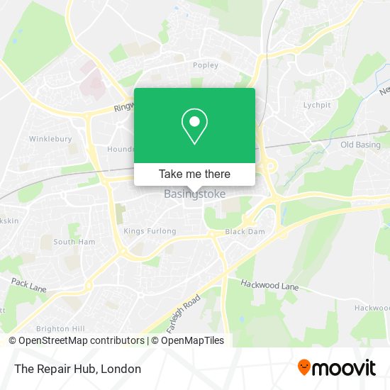 The Repair Hub map