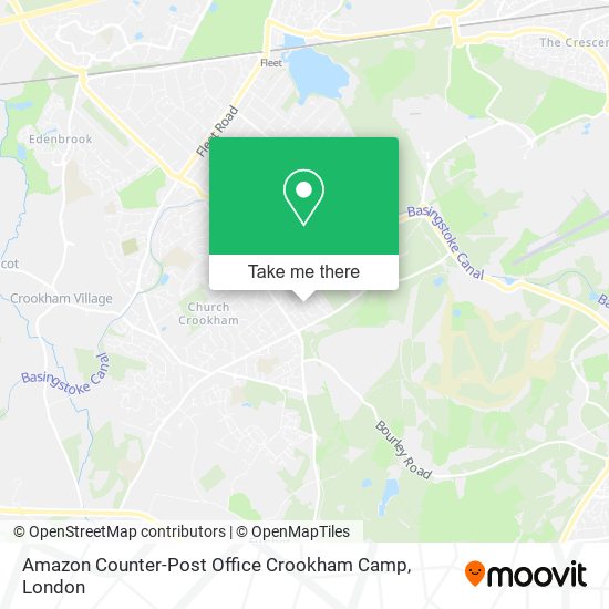 Amazon Counter-Post Office Crookham Camp map