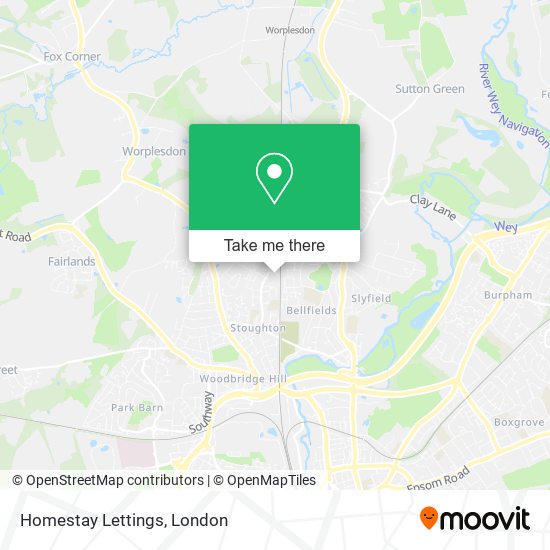 Homestay Lettings map