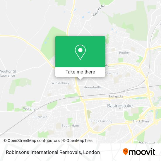 Robinsons International Removals map
