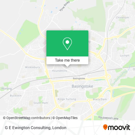 G E Ewington Consulting map