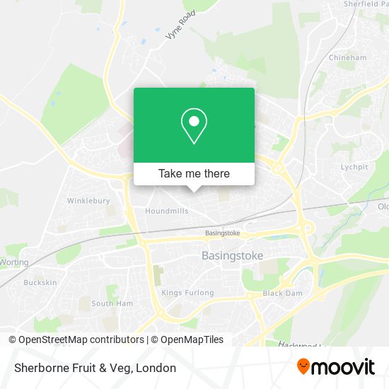 Sherborne Fruit & Veg map