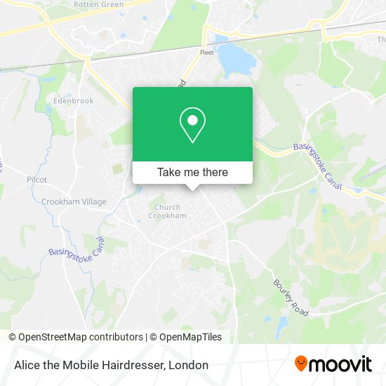 Alice the Mobile Hairdresser map