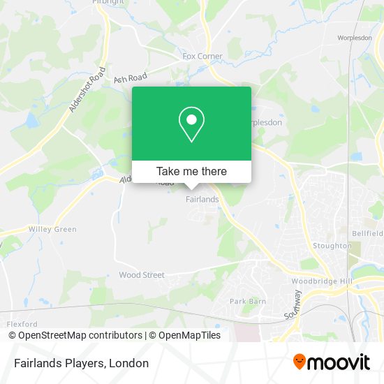 Fairlands Players map